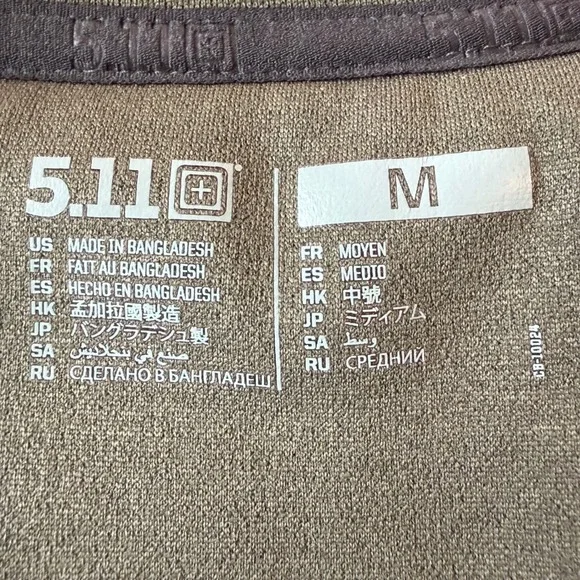 5.11 Tactical Olive Green Crew Neck Pullover Sweatshirt Size M TLBLIN-4197-4 - Picture 5 of 9